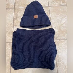 Unisex ANECO  Hat and scarf Blue new without tags